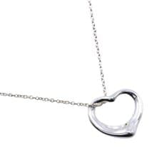 【日本直送】ティファニー TIFFANY&Co. オープンハート ネックレス エルサ・ペレッティ シルバー925 ハート 約2.7g レディース【中古】