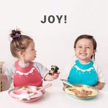 JOY 便攜式矽膠圍兜 (療癒花邊領) | 防水防油不漏接