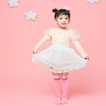 澎澎芭蕾裙-手作童裝短裙 細緻雪紡紗秋冬蕾絲小圓裙 過年春節