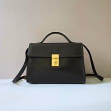 稀有中古二手Loewe咖啡色凱莉包復古包皮革側背包斜孭單肩包小包