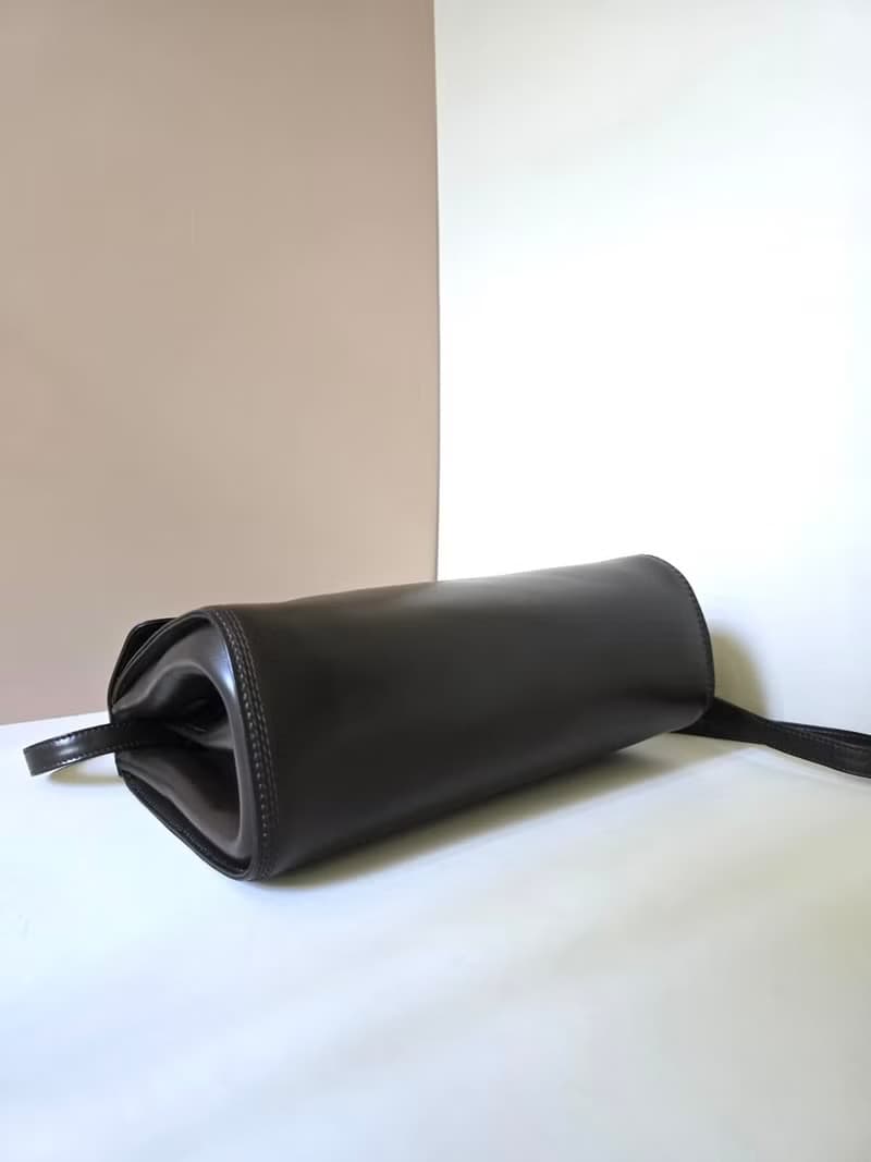 稀有中古二手Loewe咖啡色凱莉包復古包皮革側背包斜孭單肩包小包