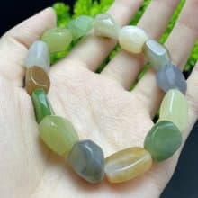 【隨型多寶手鏈】天然新疆和田玉原石手串時尚簡約男款情侶首飾