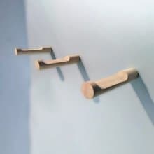 Oak wood wall hook.Minimalist wall storage. Macramé holder. Plant rack hanger.