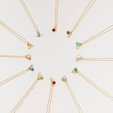【送禮首選】The One 十二月誕生石字母定製項鍊