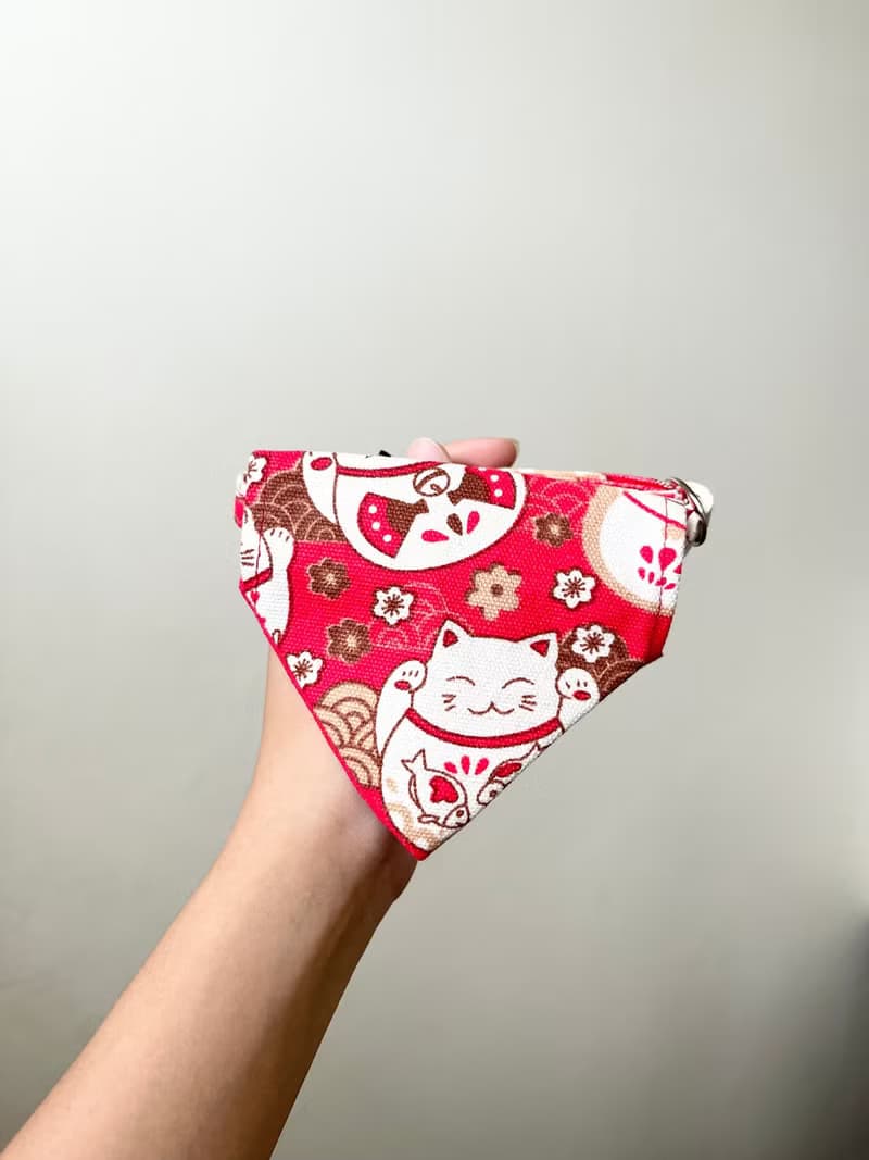 Ani Maneki Neko Collar for the cat