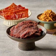 【三項冠軍禮盒】牛肉乾原味+招牌豬肉乾+招牌低油脂肉鬆