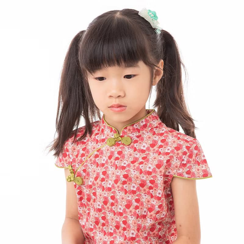 兒童旗袍 古風 四季款 繽紛彩梅
