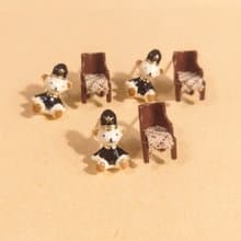 舒服的椅子與最愛的熊娃娃手作耳飾禮物