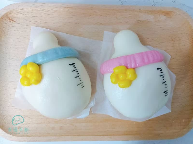 Cheerful幸福手創 奶瓶饅頭 收涎饅頭 寶寶饅頭收涎奶嘴奶瓶慶生