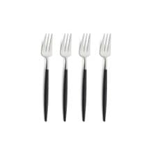 葡萄牙Cutipol GOA系列黑柄點心水果叉四件組