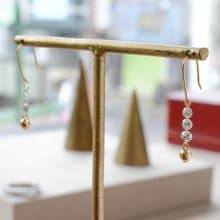 天然真鑽 鑽石耳環 18K 日本製造 輕珠寶