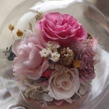 玫瑰玻璃球 永生花玻璃罩.花盅 祝賀花禮 生日.情人節.母親節