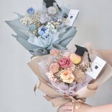 /畢業花束B款/教師節 母親節 情人節 花束 永生花 乾燥花
