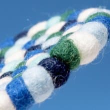 聖誕節禮物民族風森林系羊毛氈杯墊 彩虹杯墊-北歐糖果吸水杯墊