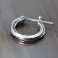 silver925 ピアス -fluent Pierce- (1P)　イヤリング　スターリングシルバー　フープピアス　日本