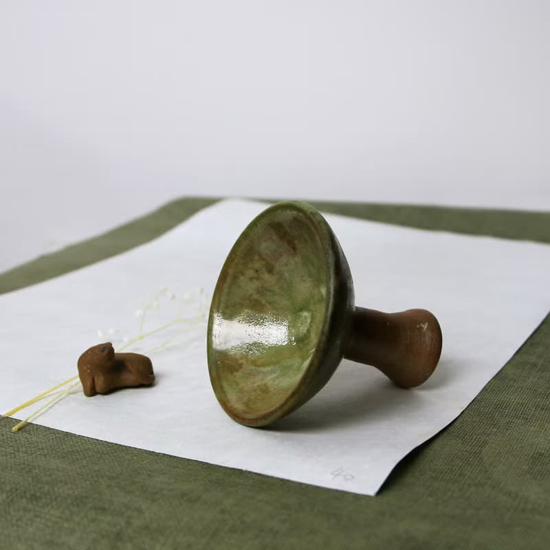 高腳釉杯 馬上杯 新彩燒 柴燒陶藝 手作作品 茶盤 | 陳威恩作品