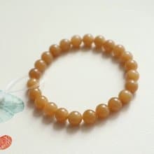 精品 天然糖料和田玉手鏈手串 顏色美料子細膩柔潤度高 8mm