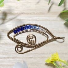 【葉綠舒手作】荷魯斯之眼 /金屬線編織/節日/禮物/飾品/項鍊