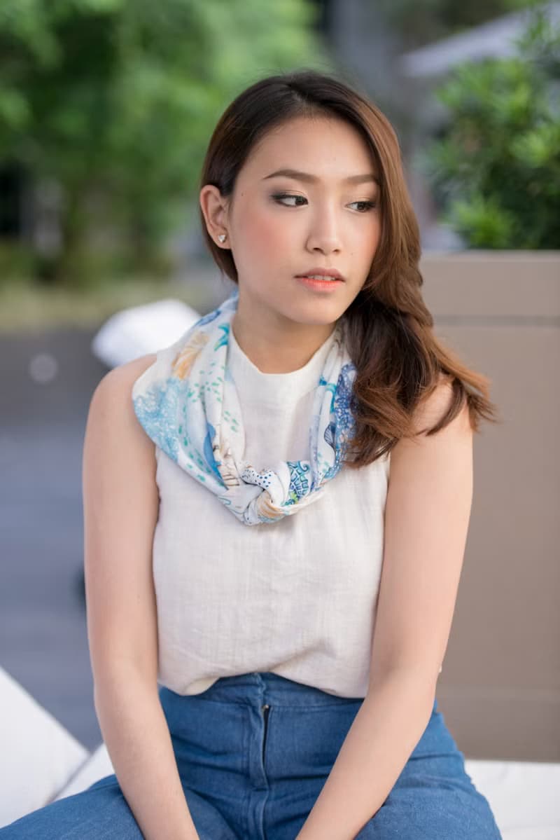 斯米蘭 - 海底世界絲巾／圍巾 (Similan-Anchor scarf - Under the Ocean Collection)