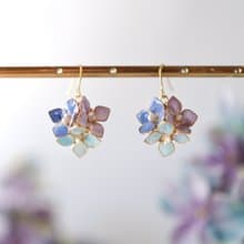 繊細な紫陽花のピアス/イヤリング/ノンホールピアス