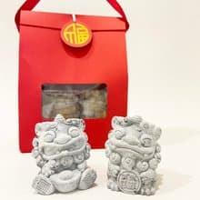 Q版石獅 風獅爺  招財進寶 金銀元寶  擴香石 新年禮盒 快速出貨