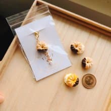 minita* 迷你天使法蘭奇甜甜圈 高仿真 掛飾 吊飾 別針 療癒小物