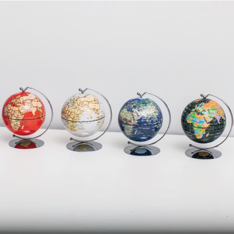 SkyGlobe 3.75吋黑色球體線弧地球儀(英文版)