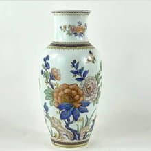 大瓷花瓶 來自 凱撒 德國 |復古花瓶與花卉圖案