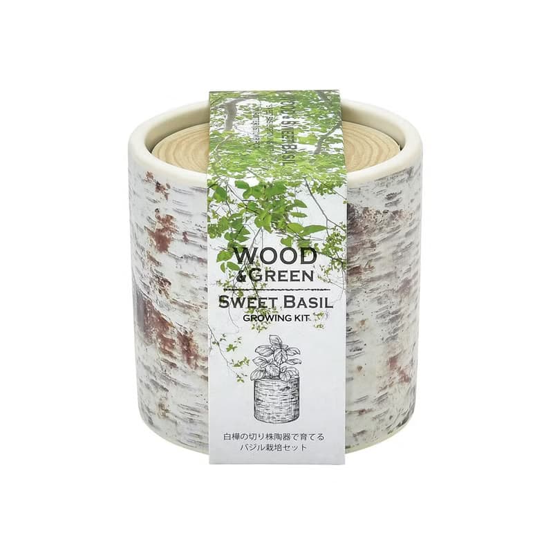 【新款上市】Wood & Green 木紋陶瓷栽培組系列