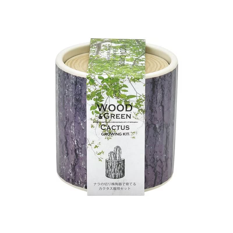 【新款上市】Wood & Green 木紋陶瓷栽培組系列