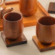 Islandoffer島嶼製作 五人同行套裝 內含5隻柯木杯 加5件胡桃木