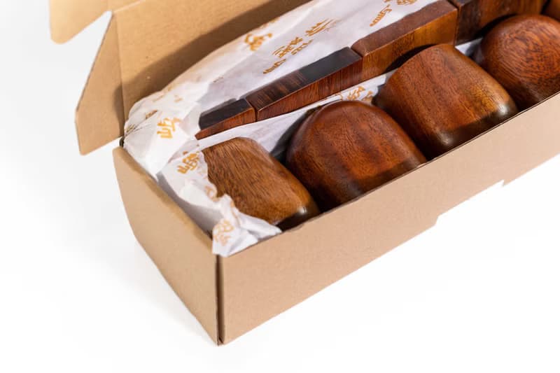 Islandoffer島嶼製作 五人同行套裝 內含5隻柯木杯 加5件胡桃木