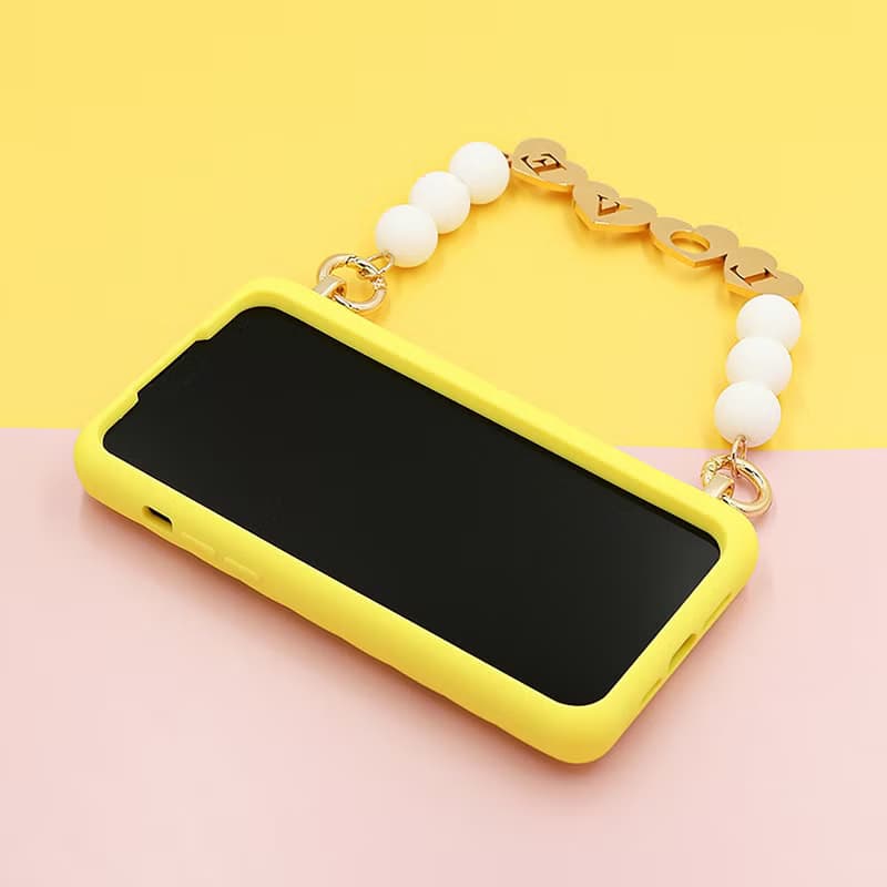 【Candies】iPhone 14 系列 - 經典小香風晚宴包 Love 黃 手機殼