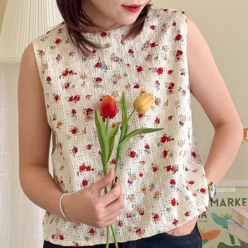 Cozy Lace Top : 2 種尺寸 紅色的