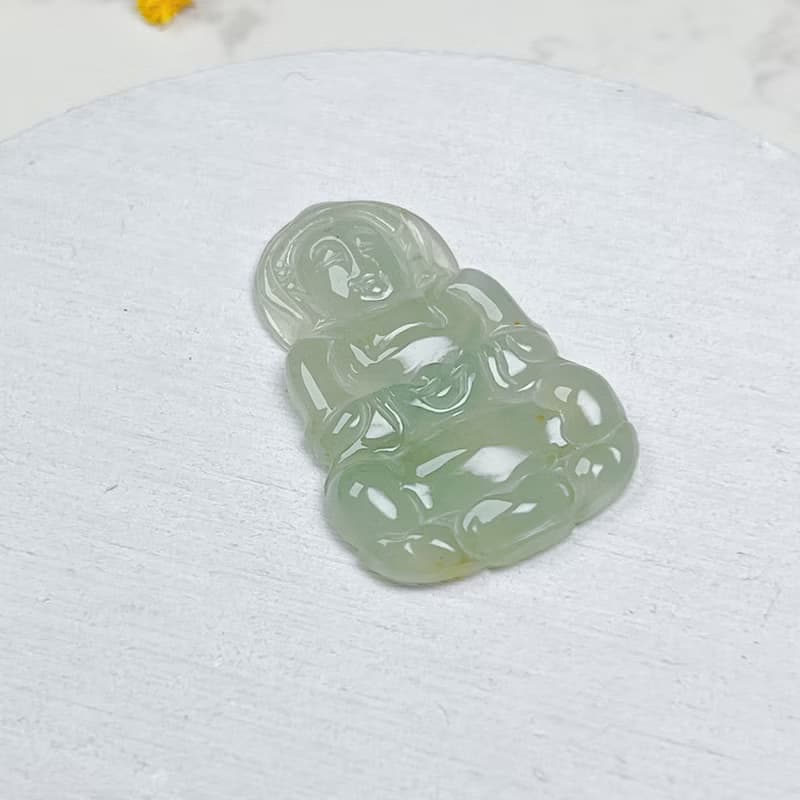冰綠翡翠觀音菩薩項鍊 | 天然緬甸玉翡翠A貨 | 送禮