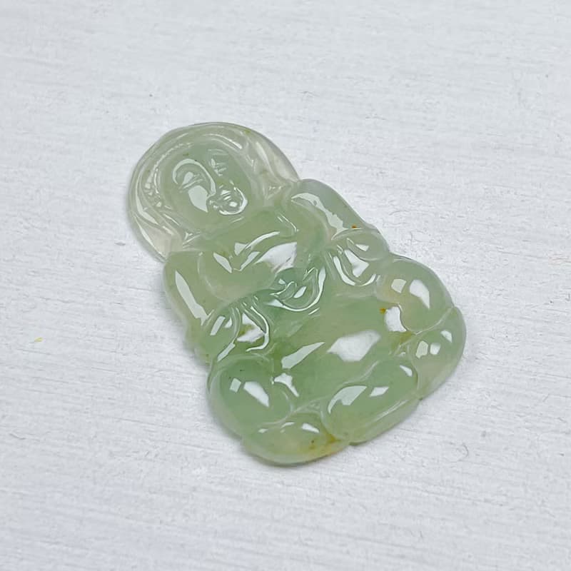 冰綠翡翠觀音菩薩項鍊 | 天然緬甸玉翡翠A貨 | 送禮