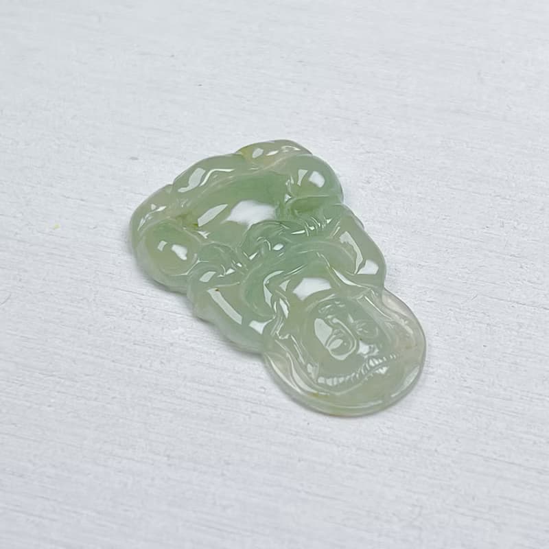 冰綠翡翠觀音菩薩項鍊 | 天然緬甸玉翡翠A貨 | 送禮