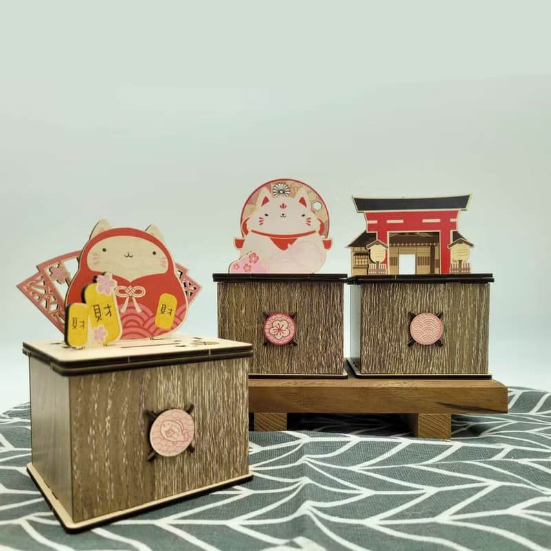 迷你置物盒-財財招財貓