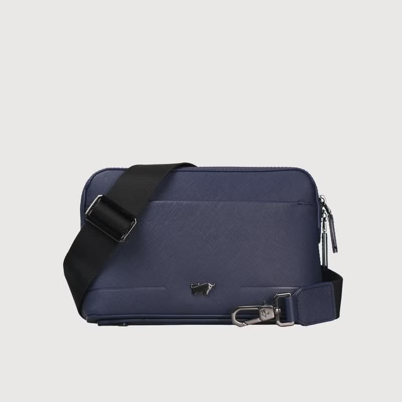 【免費升級送禮包裝】格瑞克-E 小斜背包-深藍/石灰白/BF573-03