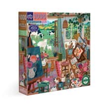 eeBoo 1000片拼圖 -  Artists Cottage 藝術家的鄉村小屋