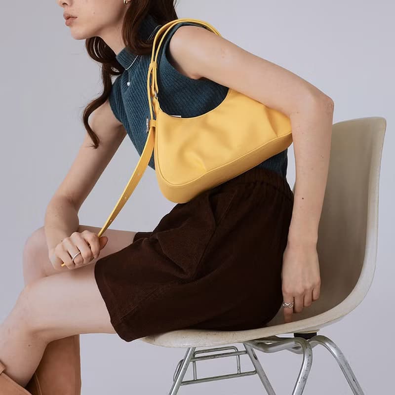 韓國製 MUR Atte 手袋/單肩包/手提袋 (Plain Lemon)