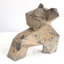 情人節禮物/中國功夫雕塑/手繪茶褐色.太極.攝影道具.藝術品.擺件