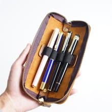 手工 复古 笔袋 钢笔 铅笔 拉链皮套 文具袋