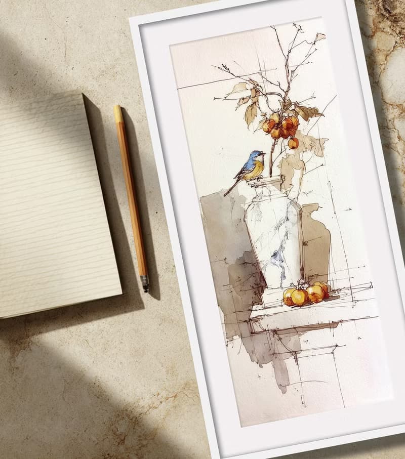 水彩畫-附畫框 | 入厝禮| 掛畫| 民宿佈置|  室內設計| 海報