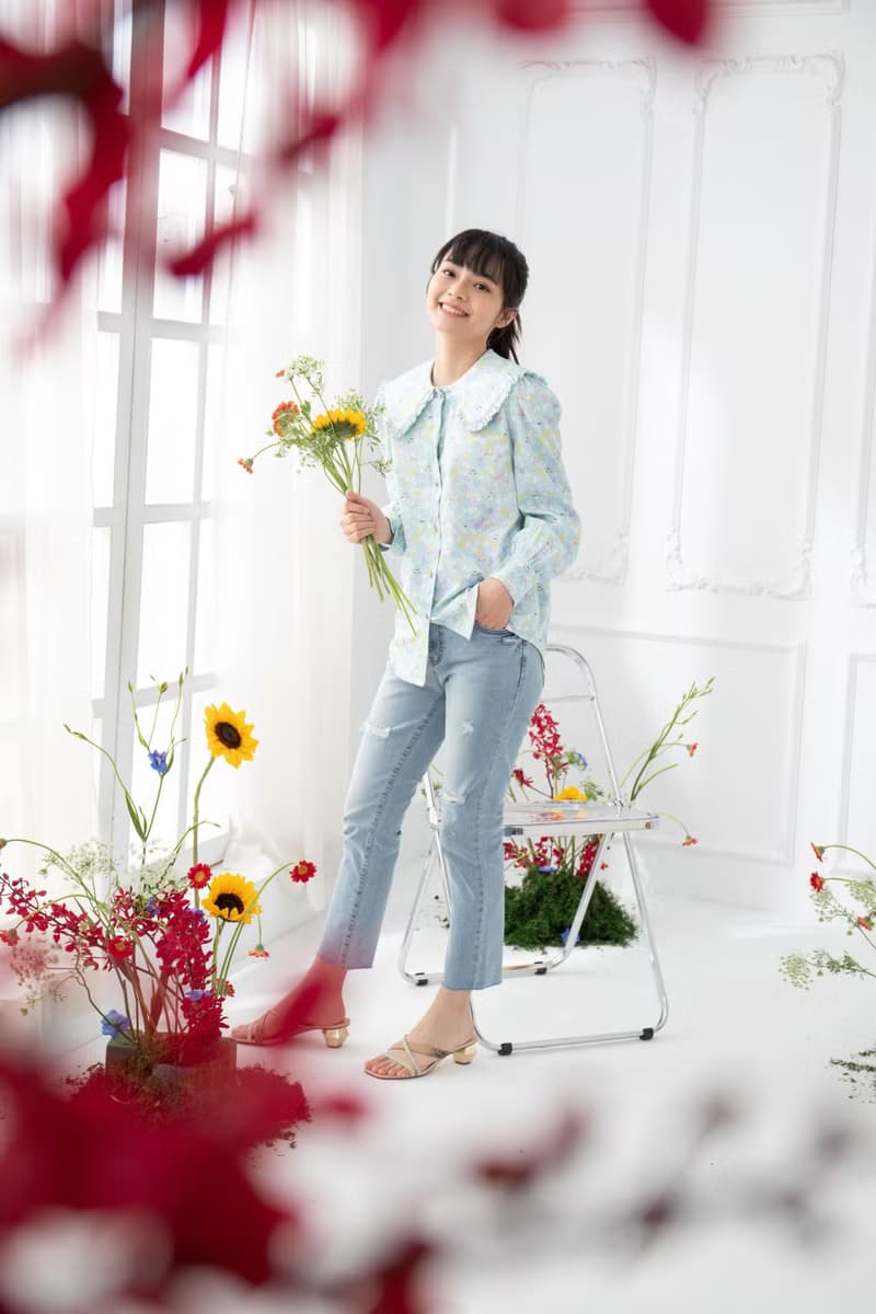 【波麗印花】上班族也想花花俏俏襯衫 淡水色 莫代爾棉
