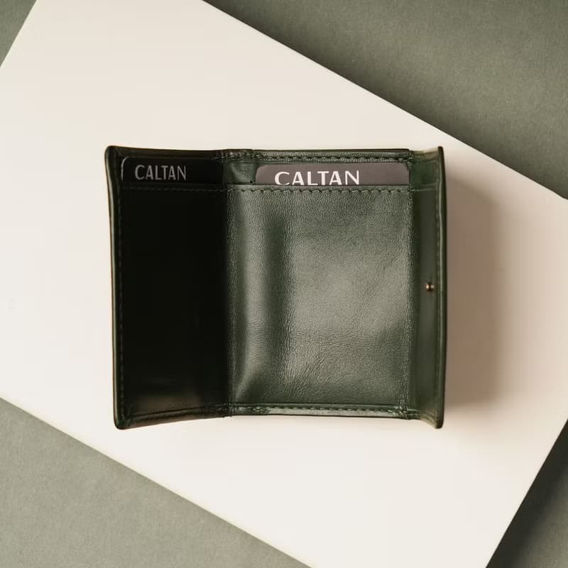 【24hr快速出貨】序曲文藝雙扣真皮三折短夾-兩色(075334)