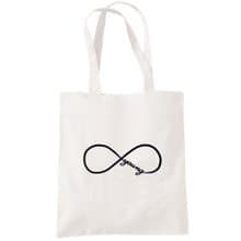 Forever Young infinity #2  帆布包 購物袋 米白 環保 幾何 文青