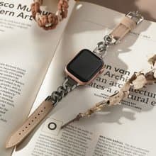 Apple watch - 真皮拼接單鏈蘋果錶帶