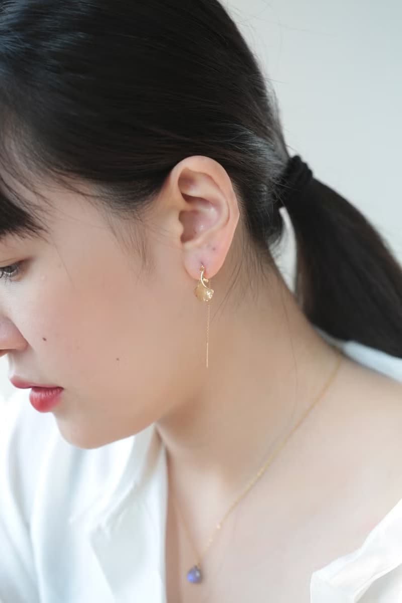 銀杏耳線耳環│Ginkgo 秋天 葉子