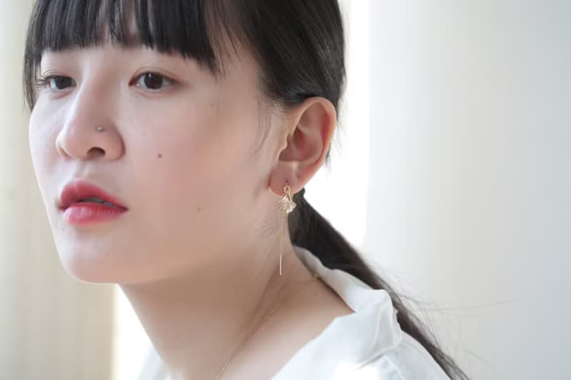 銀杏耳線耳環│Ginkgo 秋天 葉子